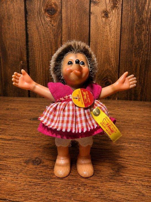 Steiff - Speelgoed Mecki Family - 1990-2000 - Duitsland, Antiquités & Art, Antiquités | Jouets