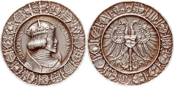 Duitsland, Nürnberg, stad. Silbergussmedaille 1521, Postzegels en Munten, Munten | Europa | Niet-Euromunten