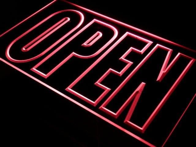 OPEN neon bord lamp LED verlichting reclame lichtbak XL *40x, Maison & Meubles, Lampes | Autre, Envoi