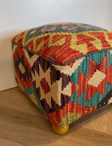 Kelim Poef (neuf) - Kelim - 34 cm - 34 cm, Huis en Inrichting, Nieuw