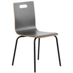 Stoel | DANNE | Grijs | Zwarte Poten | 485x530x820(h)mm, Verzenden