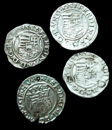 Europa. Habsburg Emperor Ferdinand I Silver Denars (4-Piece