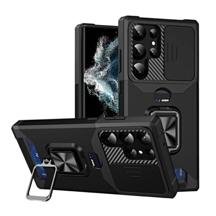Samsung Galaxy A53 (5G) - Card Slot Hoesje met Kickstand en, Télécoms, Téléphonie mobile | Housses, Coques & Façades | Samsung