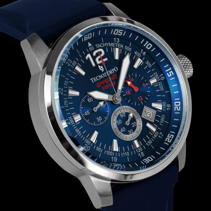 Tecnotempo - Chronograph 100M - Chrono Viper Limited, Handtassen en Accessoires, Horloges | Heren
