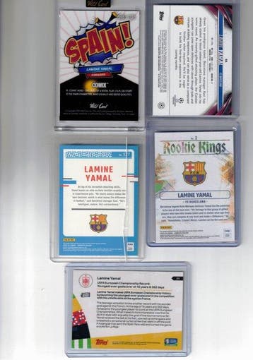 2023 Topps Las Fichas de La Liga Lamine Yamal Carte Rookie,, Nieuw