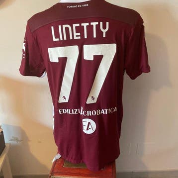 Torino Fc - Karol Linetty - Match Worn Home Shirt -