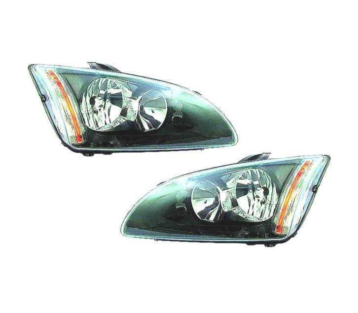 PHARES POUR FORD FOCUS II 04-08 FOND NOIR, Auto-onderdelen, Verlichting, Verzenden