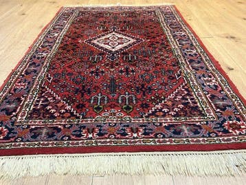 Tapis oriental Hamadan indien, tissé à la main, avec un