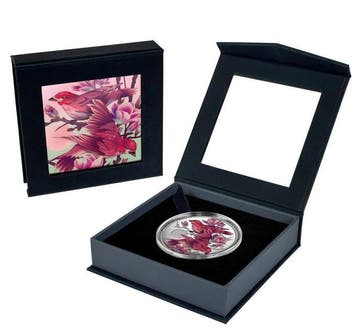 Niue. 2 Dollars 2026 – Birds of Beauty – Purple Finch &
