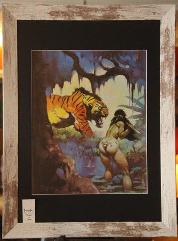 Frazetta, Frank - 1 pigmentafdruk - Escape on Venus, Boeken, Nieuw