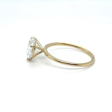 Zonder minimumprijs - Ring - 14 karaat Geel goud - 1.00ct.
