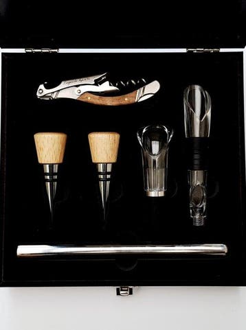 Laguiole - Corkscrew, 2 Bottle Stoppers, 1 Pouring Spout and