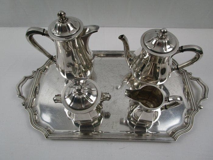 Koffie- en theeservies - Wiskemann België - 5 delen -, Antiek en Kunst, Antiek | Meubels | Tafels