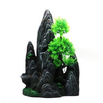 Steile rotsen met bonsai boom OS-243 - aquarium decoratie, Ophalen of Verzenden, Nieuw