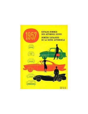 1957 AUTOMOBIL REVUE JAARBOEK DUITS FRANS, Livres, Ophalen of Verzenden