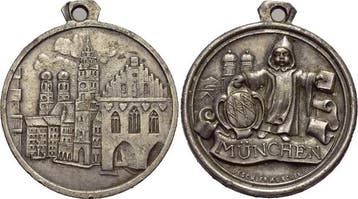 Medaille Bayern-muenchen, Stadt, Verzenden