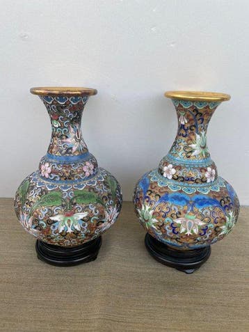 Vase - Bronze, Émail cloisonné - Chine (Sans prix de, Antiquités & Art