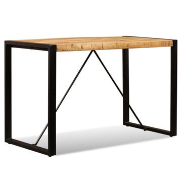 Eettafel Mangohout 120cm | Tweede kansje | OP = OP, 100 tot 150 cm, Verzenden, 50 tot 100 cm, Zo goed als nieuw