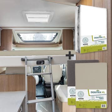 Textielpakket Hefbed 1 Molton + 2 Jersey hoeslakens - 1, Nieuw, Eenpersoons, Wit
