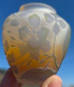 Emile Gallé - Vase - Verre - Art nouveau multicolore, Antiek en Kunst