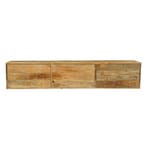 Tv-meubel Mangohout Zwevend Vigo 180 cm, Verzenden, Nieuw, Overige houtsoorten, Industriële meubels