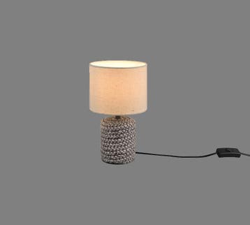 Trio MALA tafellamp | E14 Fitting | bruin met beige | Ø 15 c, Verzenden, Nieuw