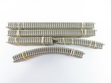 Fleischmann N - 9100/9101/9125/9136 - Modeltreinsporen (50), Hobby & Loisirs créatifs, Trains miniatures | Échelle N