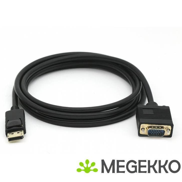 Equip 119338 video kabel adapter 2 m VGA (D-Sub) DisplayPort, Computers en Software, Overige Computers en Software, Nieuw, Verzenden