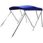 Biminitop Rvs 3 Boog 190-210cm Breed Blauw, Ophalen of Verzenden, Nieuw