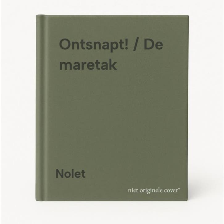 Ontsnapt! / De maretak 9789060849927 Nolet, Boeken, Kinderboeken | Jeugd | 13 jaar en ouder, Gelezen, Verzenden