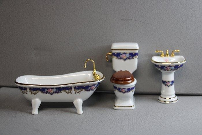 Toiletset (3) - Reutter Porzellan - Porselein - miniatuur, Antiquités & Art, Antiquités | Jouets