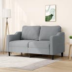 vidaXL Tweezitsbank / zetel 140 cm stof lichtgrijs, Huis en Inrichting, Zetels | Zetels, Verzenden, Nieuw