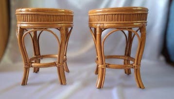 Tabouret (2) - Rotin