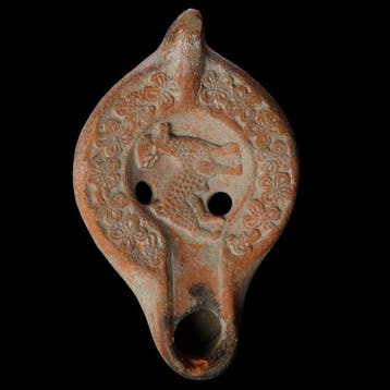 Laat-Romeins / Vroeg-Byzantijns Terracotta olielamp