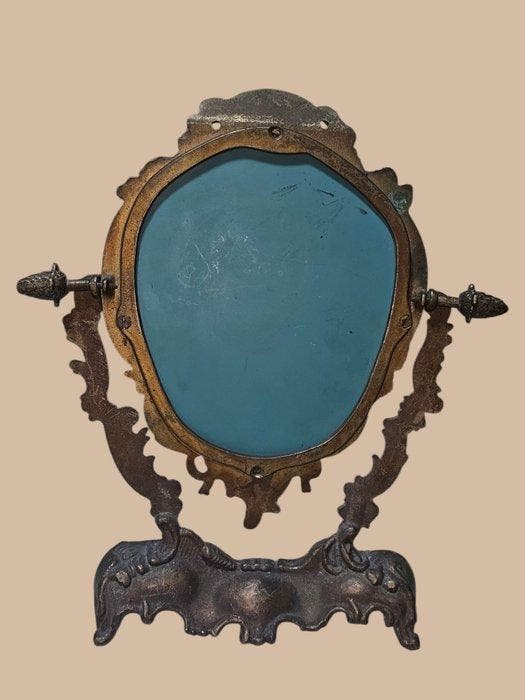 Tafelspiegel - Glas, Zinklegering - barokke stijl, Antiquités & Art, Curiosités & Brocante