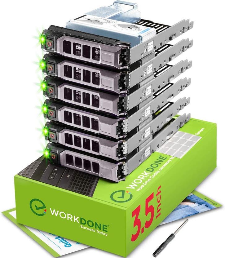 WORKDONE 6-pack HDD Caddy | Retour deal | 34% korting, Computers en Software, Servers, Zo goed als nieuw, Verzenden