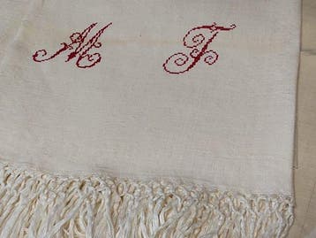 Drap de lit (2) - 270 cm - 195 cm - Drap et serviette, Antiquités & Art