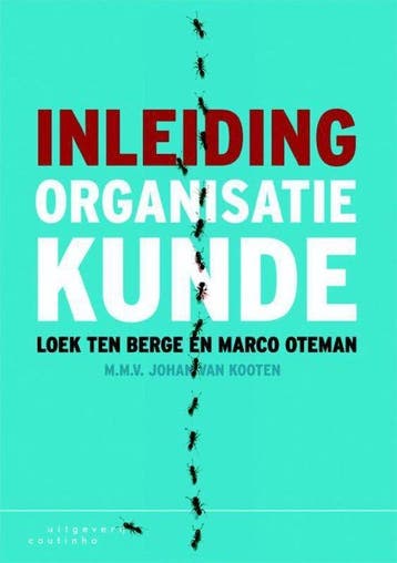 Inleiding organisatiekunde - ten Berge, Boeken, Verzenden, Nieuw
