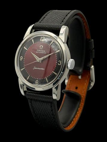 Omega - Seamaster Automatic-Burgundy - Heren - 1960-1969, Handtassen en Accessoires, Horloges | Heren, Nieuw