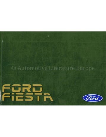 1987 FORD FIESTA INSTRUCTIEBOEKJE DUITS