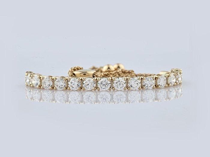 Armband - 14 karaat Geel goud - 2.92ct. tw. Diamant, Bijoux, Sacs & Beauté, Bracelets