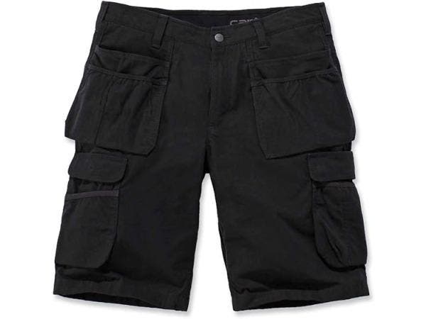 Veiling - 2x Carhartt shorts Steel Multipocket 104201 sort s, Tuin en Terras, Werkkleding, Nieuw