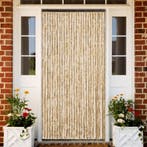 vidaXL Vliegengordijn 118x220 cm chenille beige, Verzenden
