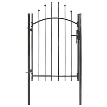 vidaXL Tuinpoort Woerden staal 1x1,5 m zwart, Tuin en Terras, Verzenden, Nieuw