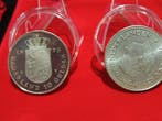 Nederland. 10 Gulden Set II -2 Coins & Silver Juliana .720/