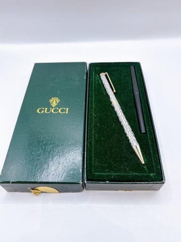 Gucci - Vintage GUCCI Textured Metal Ballpoint Pen -, Verzamelen, Nieuw