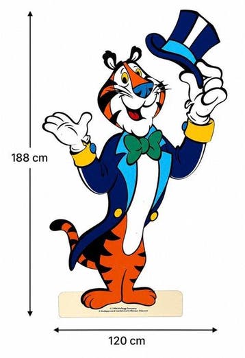 XL Kellog Tiger sign 1996 - kelloggs tony the tiger -