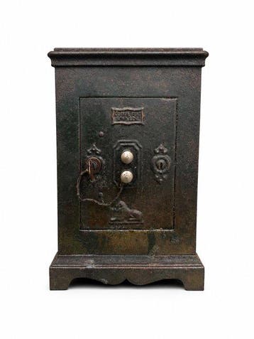 Exceptional French Depository Safe - Brandkast - Metaal