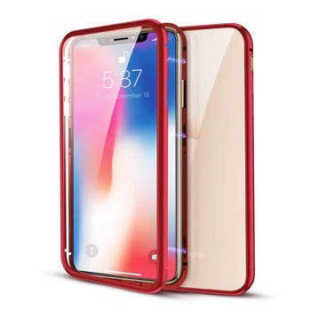 iPhone XS Max Magnetisch 360° Hoesje met Tempered Glass -, Verzenden, Nieuw