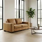 Leren bank Enjoy - 2 zits - Kenia Walnut (cognac) - Poten, Ophalen of Verzenden